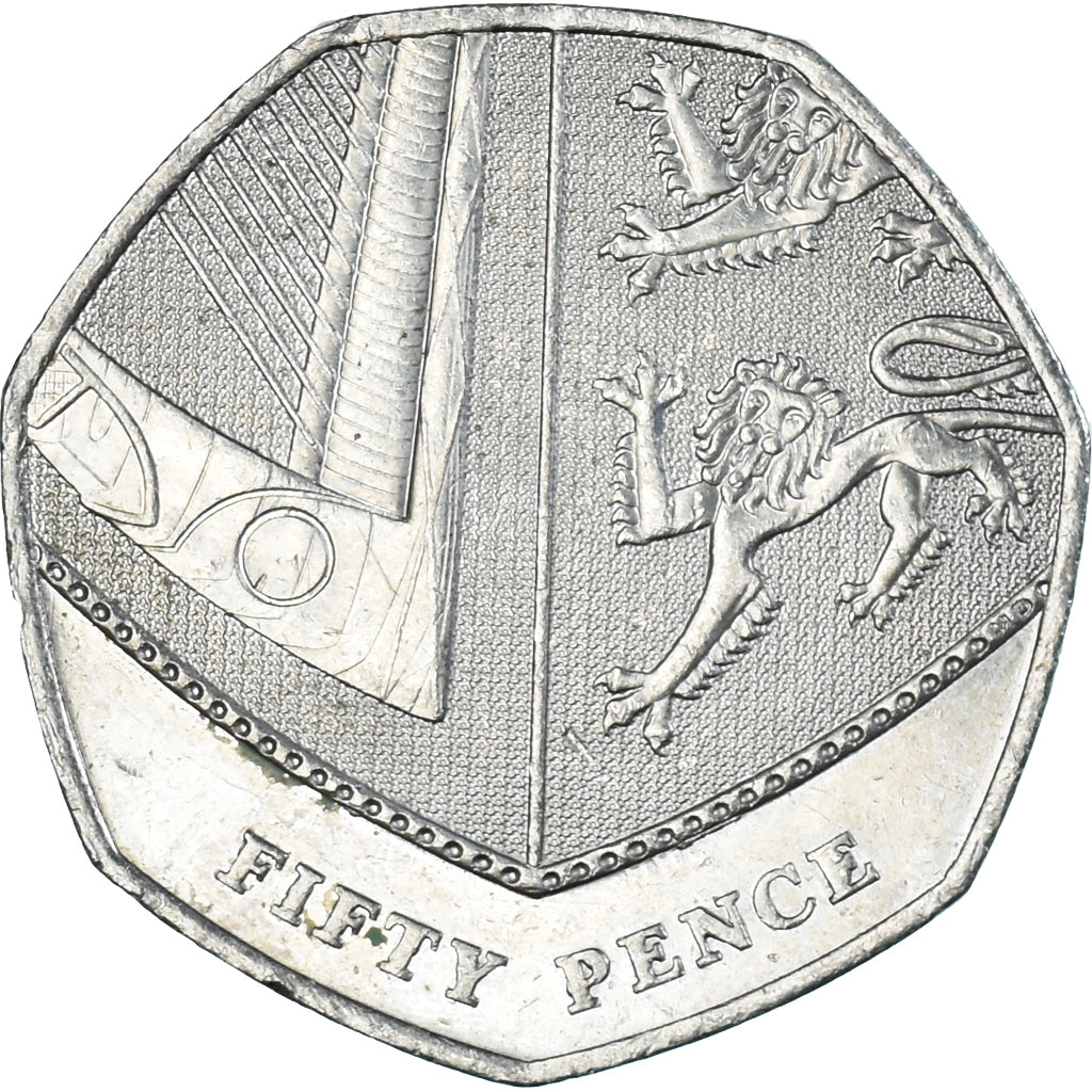 Moneda, Gran Bretaña, 50 Pence, 2012