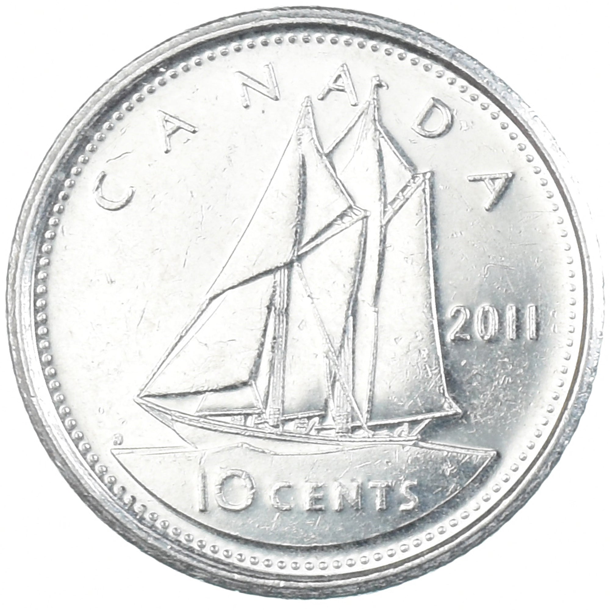 Monnaie, Canada, 10 Cents, 2011