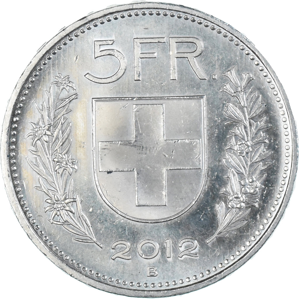 Coin, Switzerland, 5 Francs, 2012