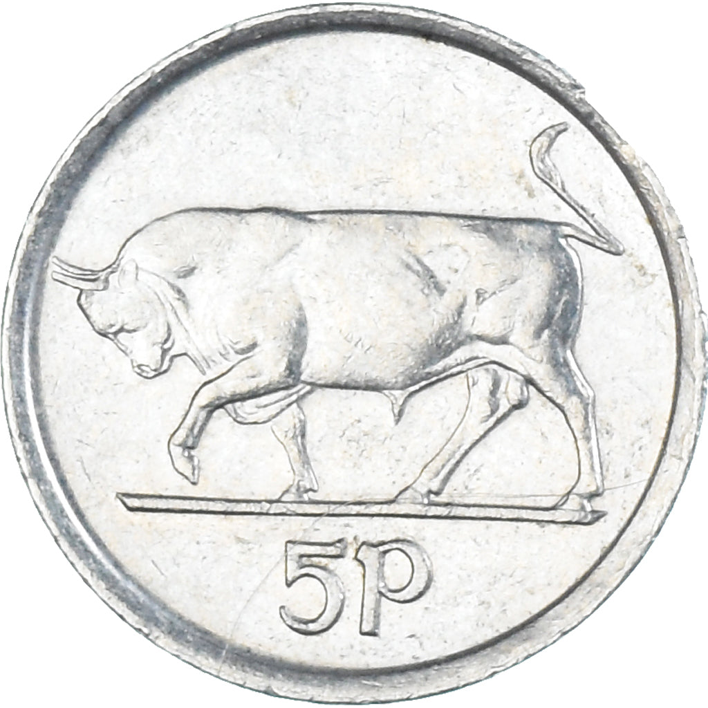 Moeda, Irlanda, 5 Pence, 1996