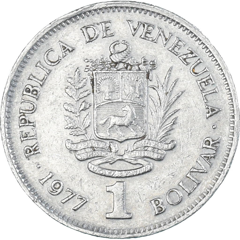 Moneta, Venezuela, Bolivar, 1977