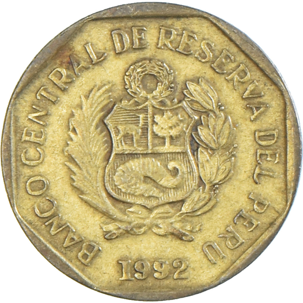 Moneda, Perú, 5 Centimos, 1992