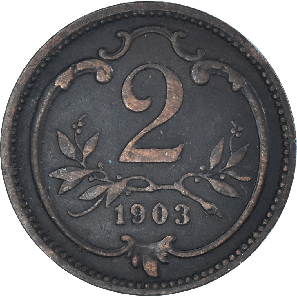 Münze, Österreich, 2 Heller, 1903