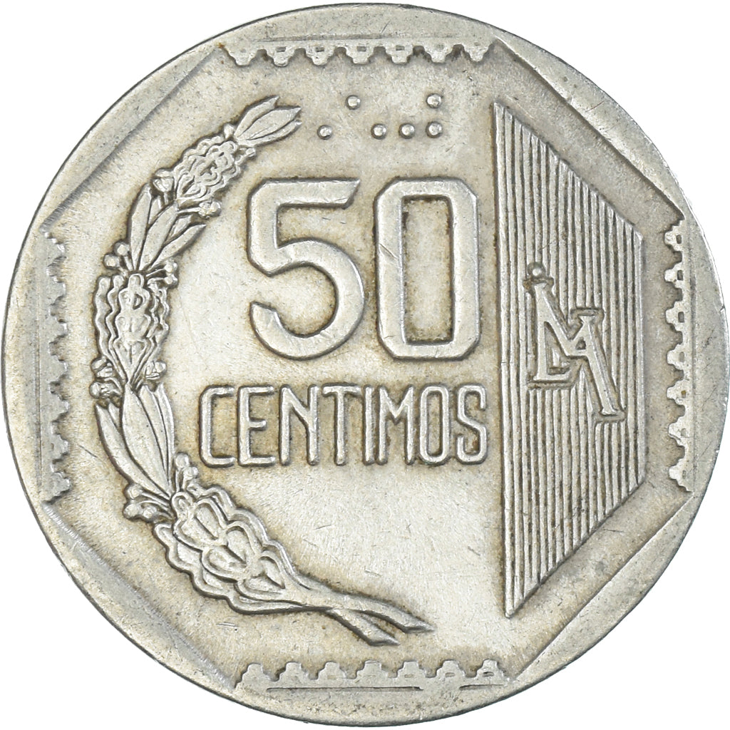 Coin, Peru, 50 Centimos, 1991