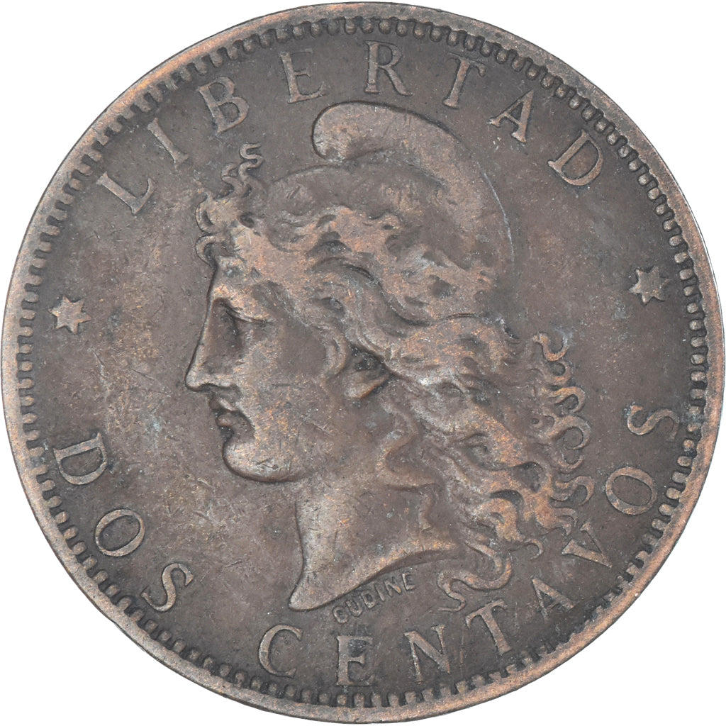 Coin, Argentina, 2 Centavos, 1884