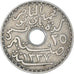 Moeda, Tunísia, 25 Centimes, 1919