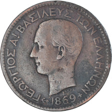 Münze, Griechenland, 10 Lepta, 1869