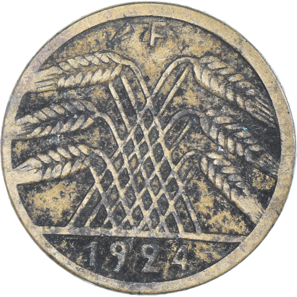 Munten, Duitsland, 5 Reichspfennig, 1924