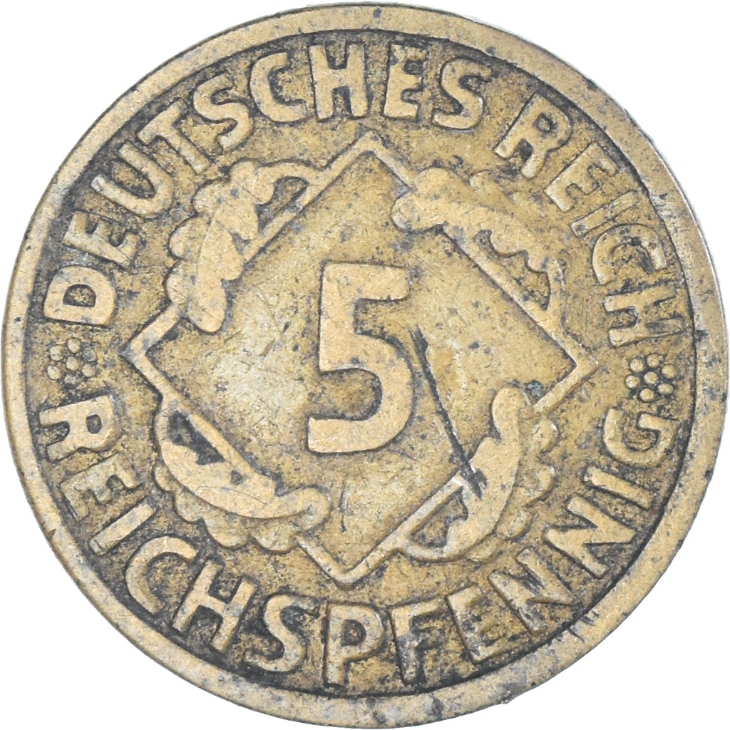 Munten, Duitsland, 5 Reichspfennig, 1924
