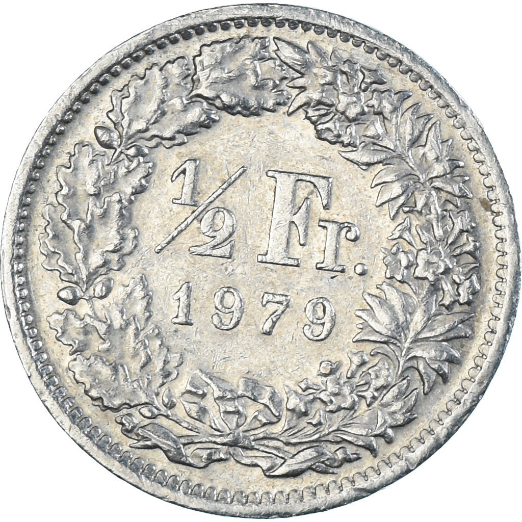 Moneta, Svizzera, 1/2 Franc, 1979