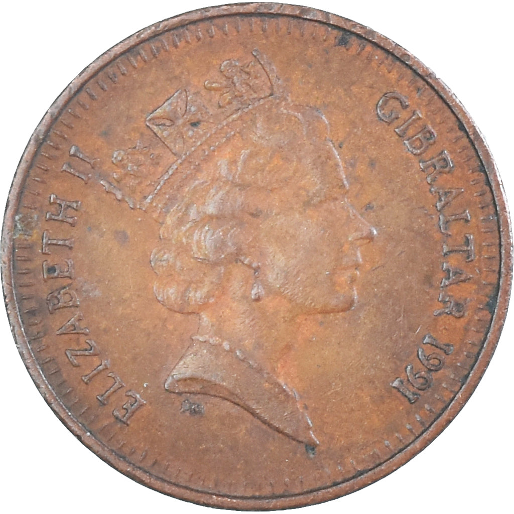 Monnaie, Gibraltar, Penny, 1991