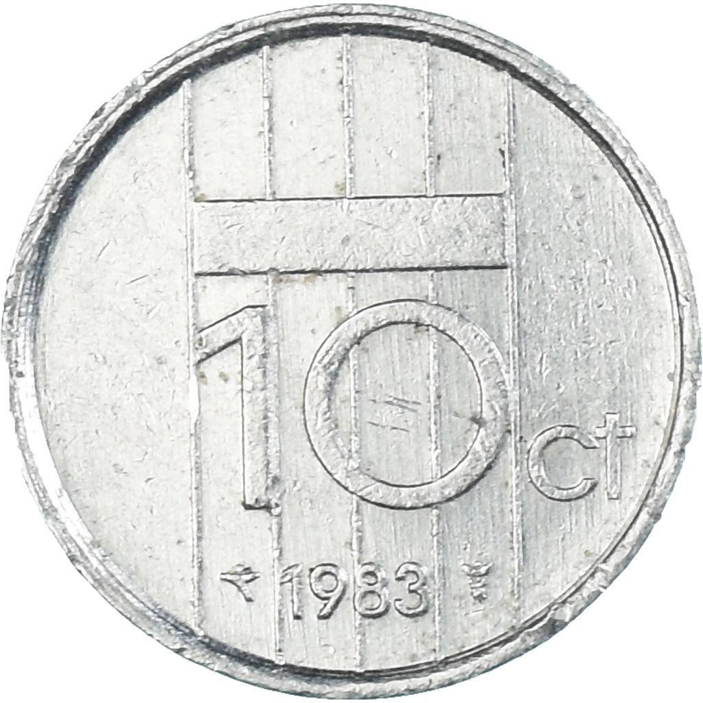 Moneda, Países Bajos, 10 Cents, 1983