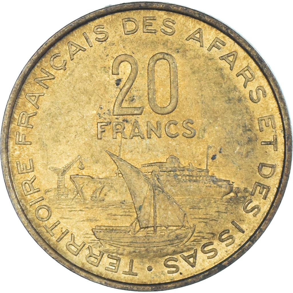 Munten, FRANSE  AFARS & ISSAS, 20 Francs, 1968