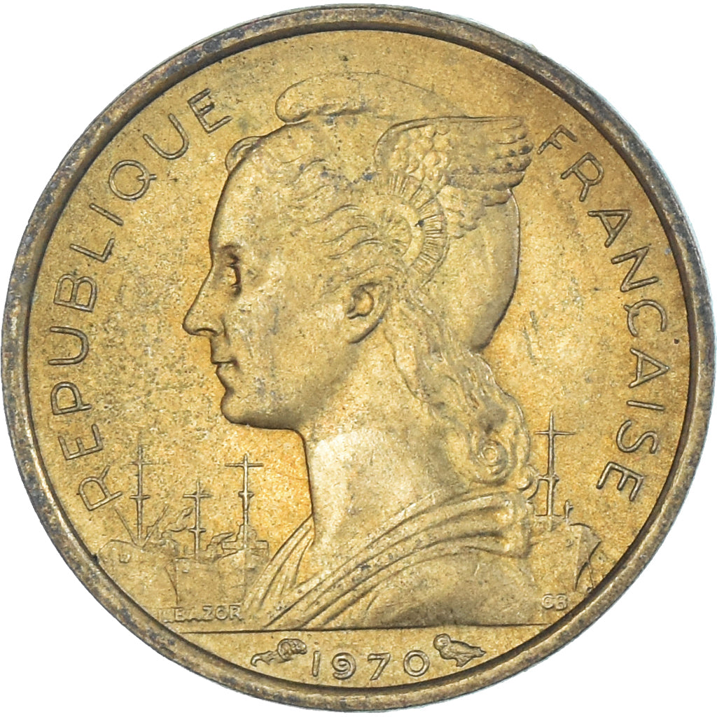 Coin, FRENCH AFARS & ISSAS, 10 Francs, 1970