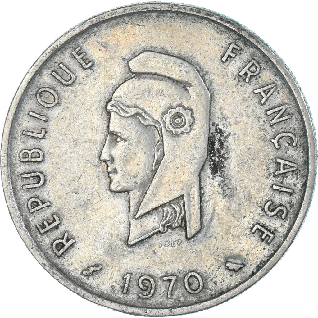 Moneda, TERRITORIO FRANCÉS DE LOS AFARS E ISSAS, 50 Francs, 1970