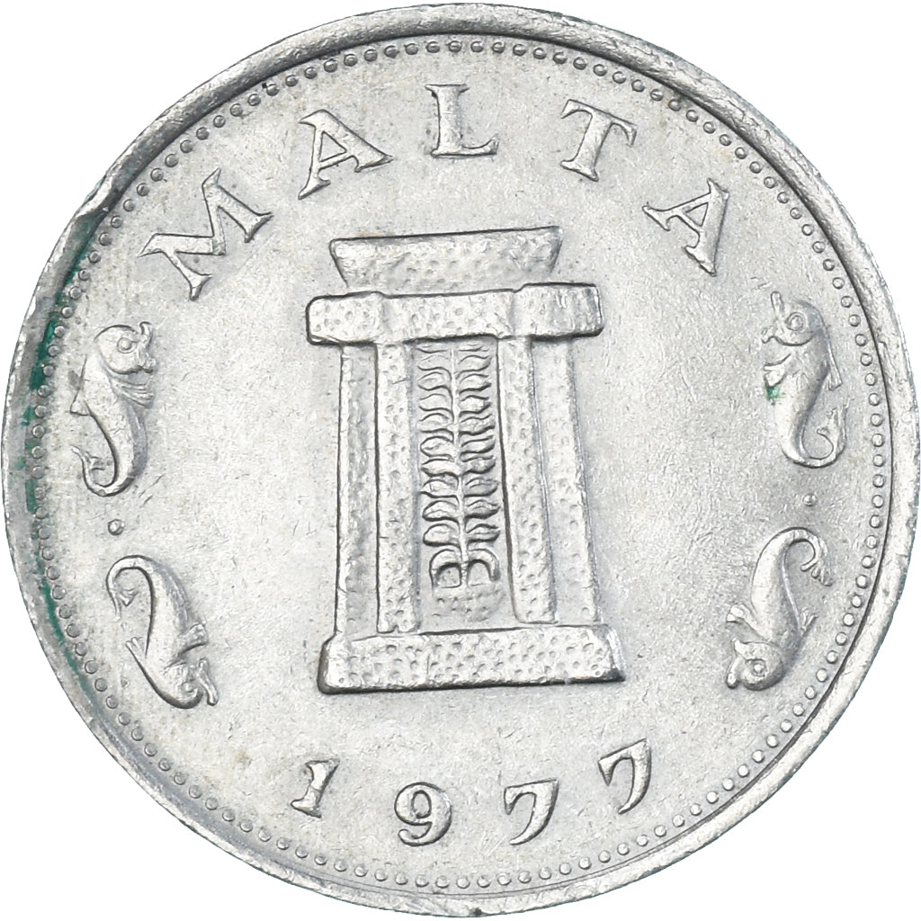 Coin, Malta, 5 Cents, 1977