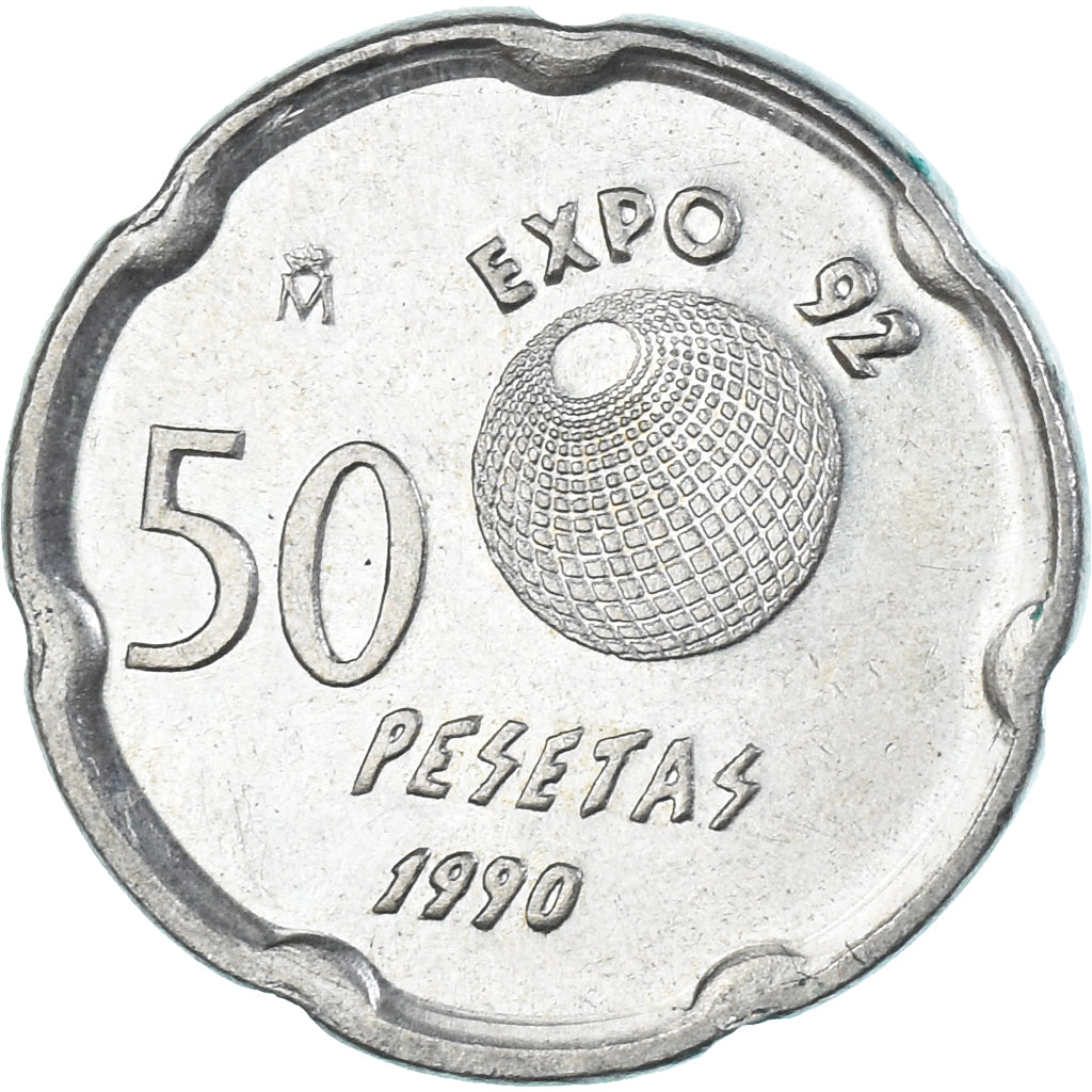 Coin, Spain, 50 Pesetas, 1990