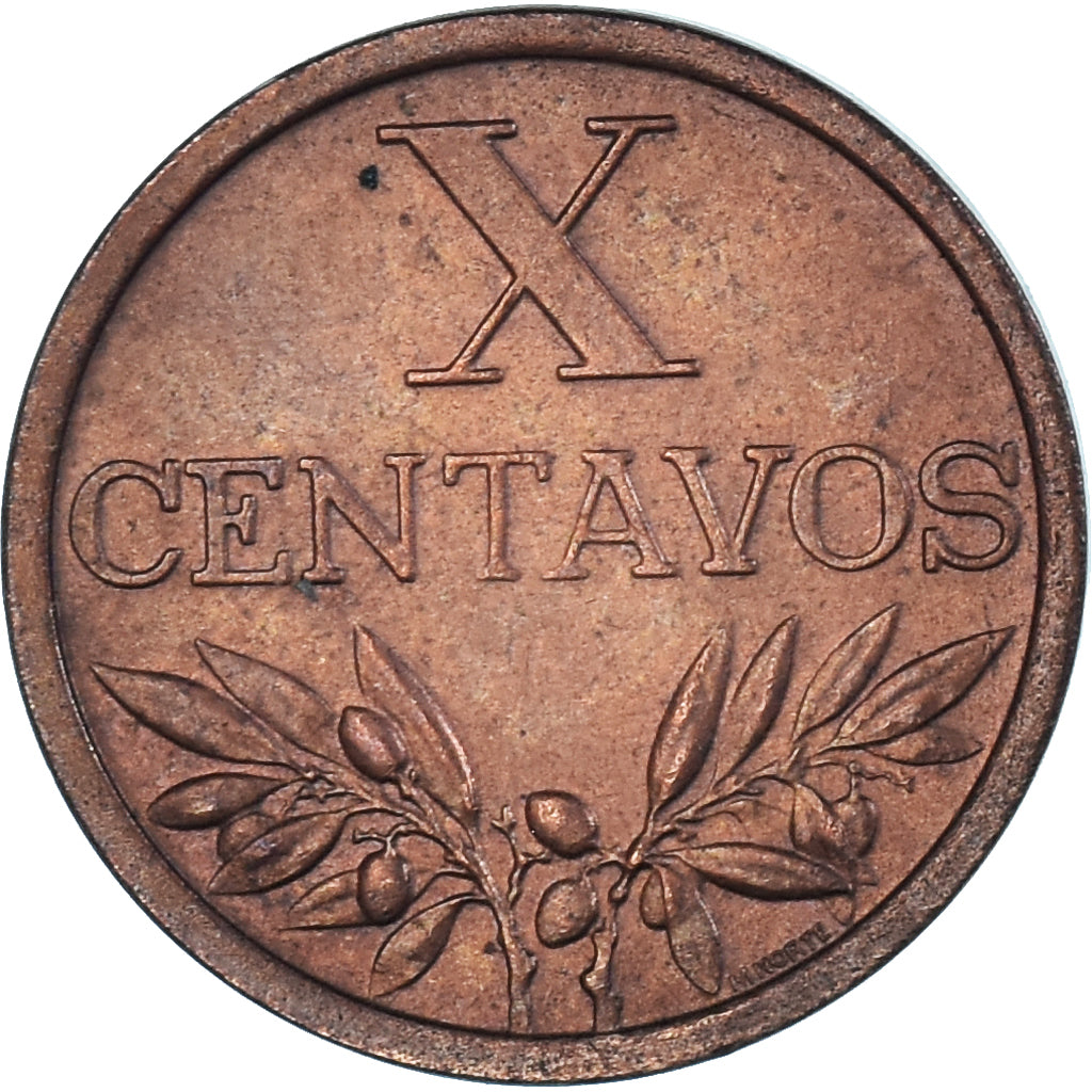 Münze, Portugal, 10 Centavos, 1968