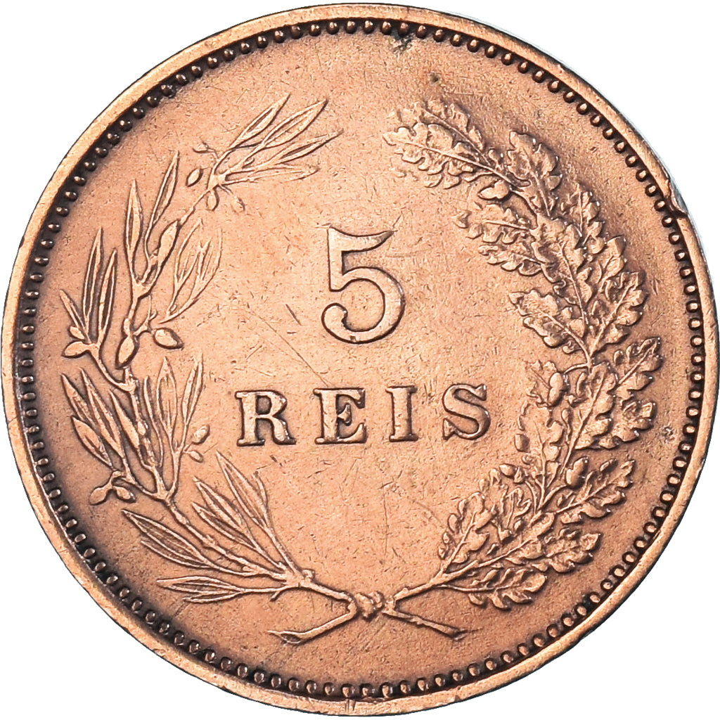 Münze, Portugal, 5 Reis, 1910