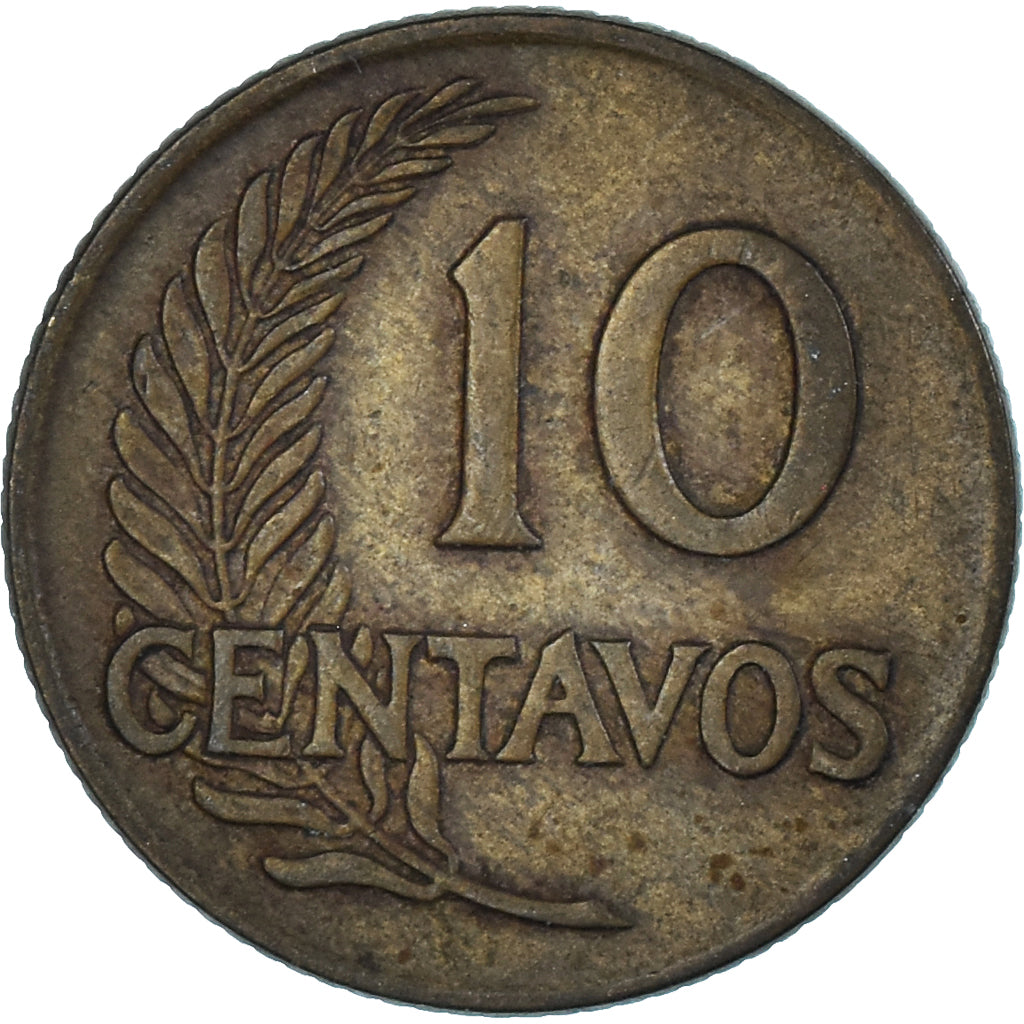 Moneda, Perú, 10 Centavos, 1957