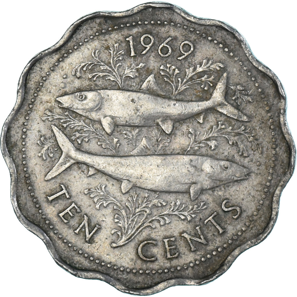 Monnaie, Bahamas, 10 Cents, 1969