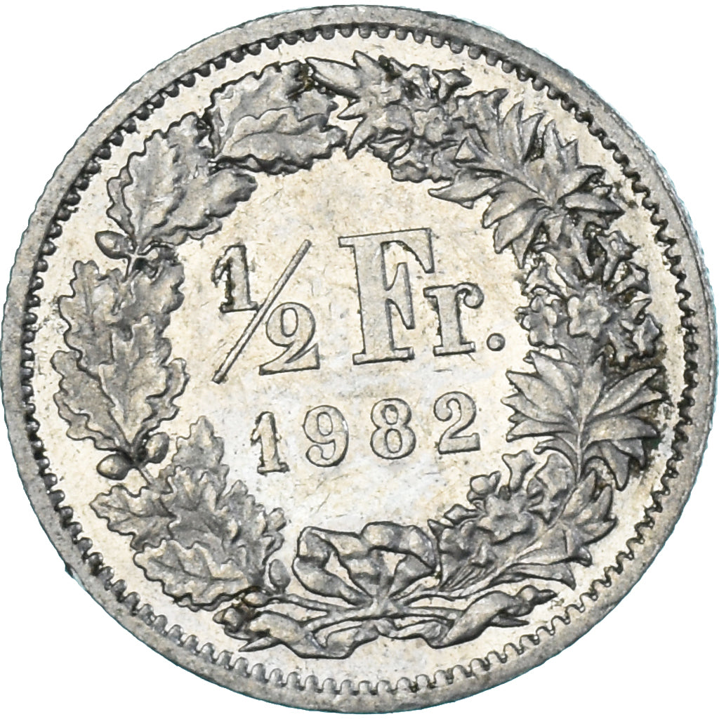 Moneta, Szwajcaria, 1/2 Franc, 1982