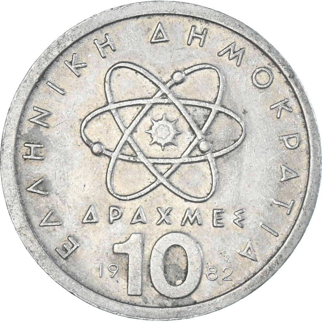 Moneta, Grecja, 10 Drachmes, 1982