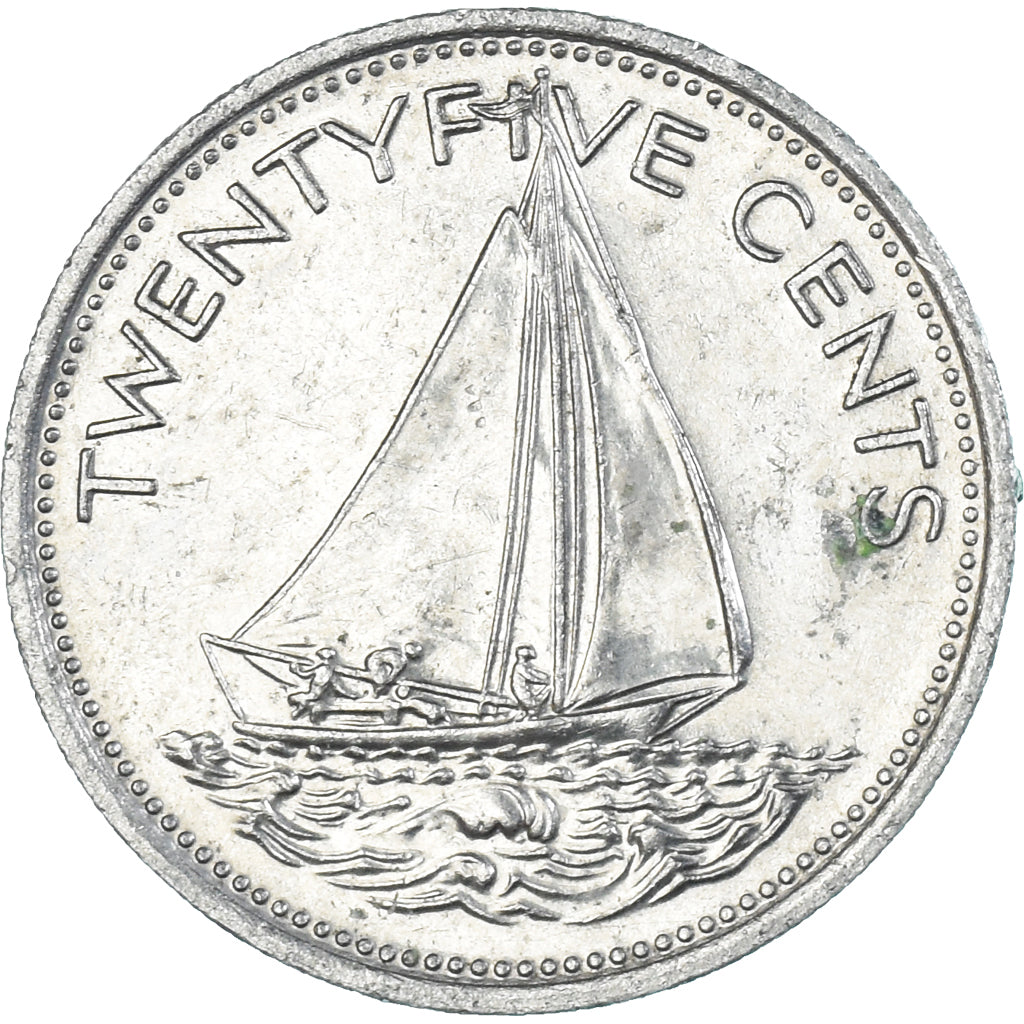 Moneta, Bahamas, 25 Cents, 1979