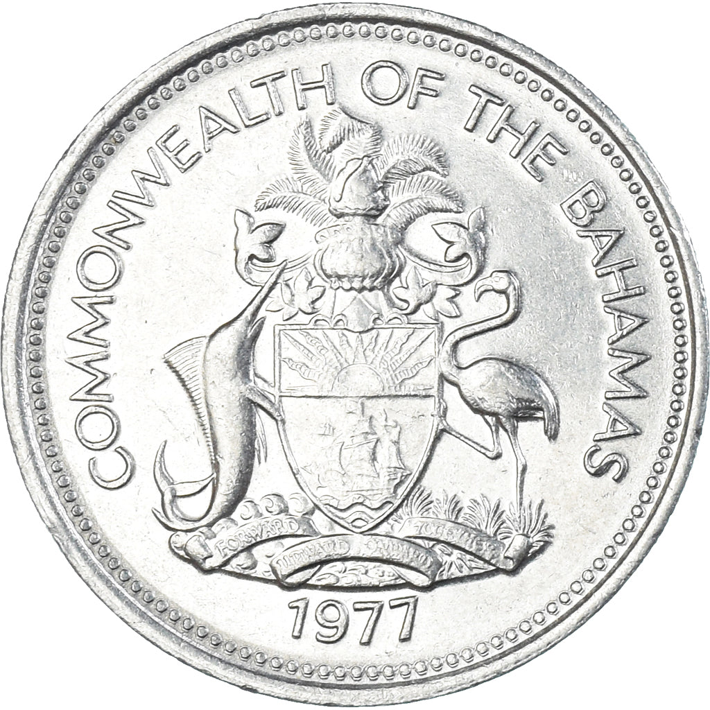 Monnaie, Bahamas, 25 Cents, 1977