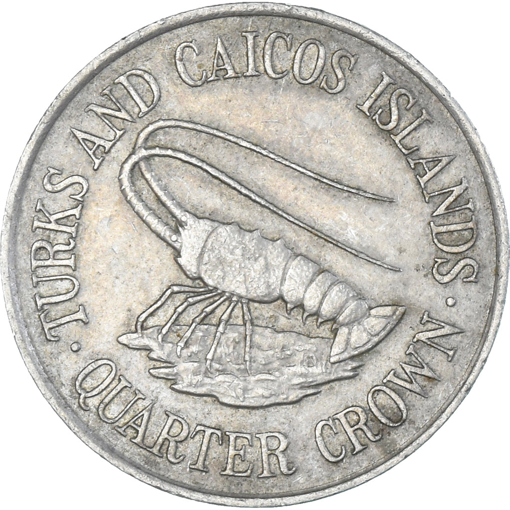 Monnaie, Îles Turks et Caïques, 1/4 Crown, 1981