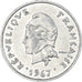 Coin, French Polynesia, 10 Francs, 1967