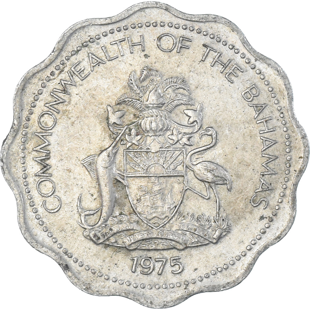 Moneta, Bahamas, 10 Cents, 1975