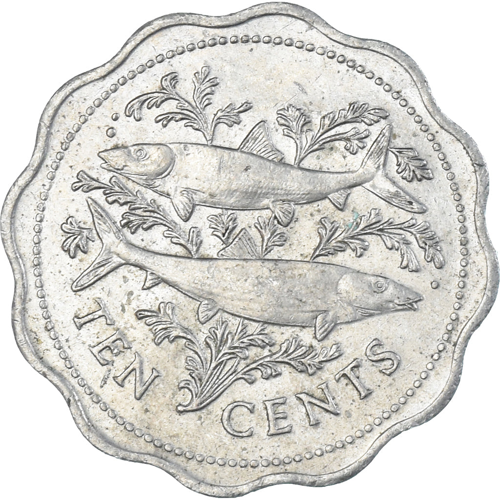Moneta, Bahamas, 10 Cents, 1975