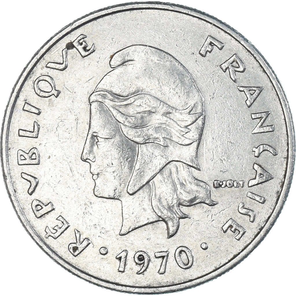 Monnaie, Polynésie française, 20 Francs, 1970