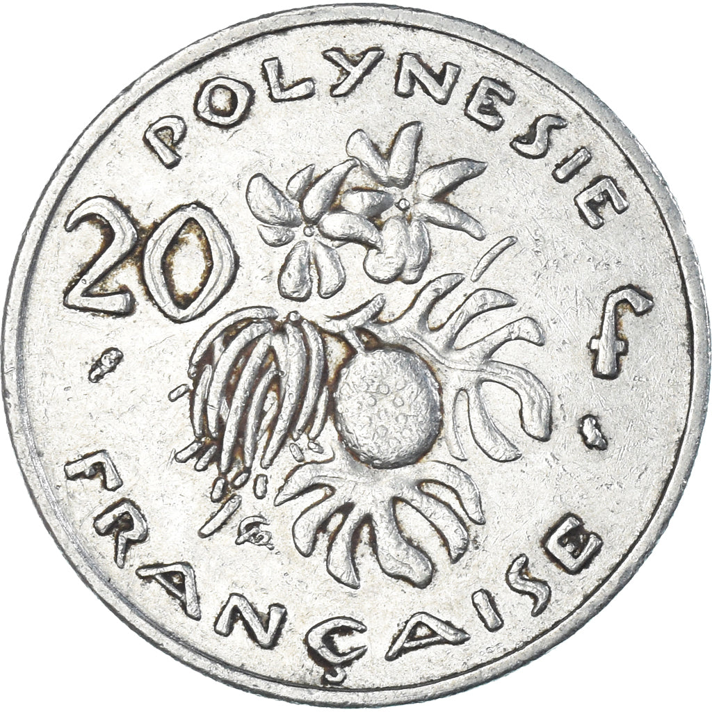 Monnaie, Polynésie française, 20 Francs, 1970