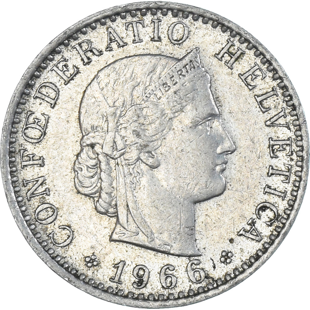 Monnaie, Suisse, 20 Rappen, 1966