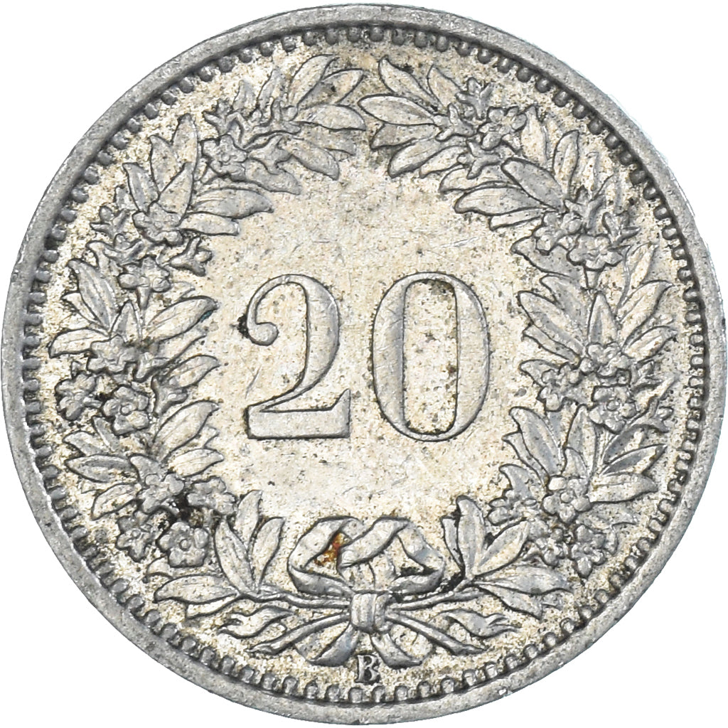Monnaie, Suisse, 20 Rappen, 1966