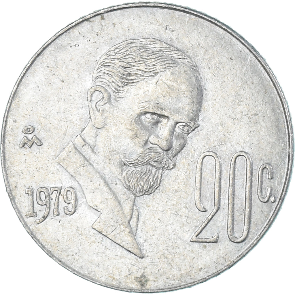 Monnaie, Mexique, 20 Centavos, 1979