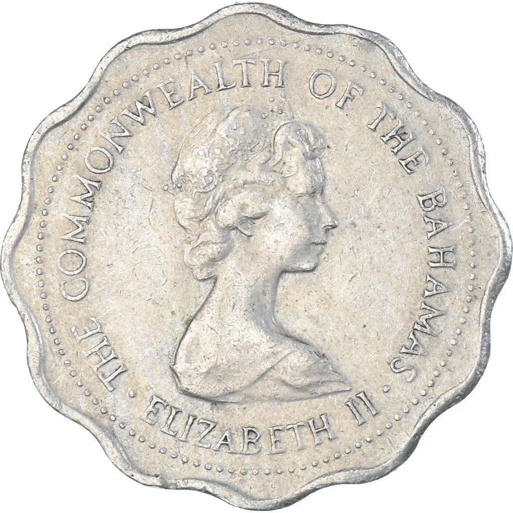 Moneda, Bahamas, 10 Cents, 1973
