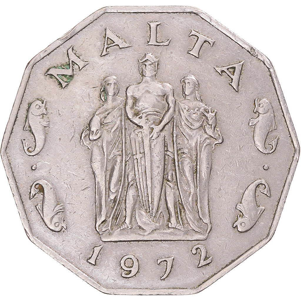 Moneta, Malta, 50 Cents, 1972