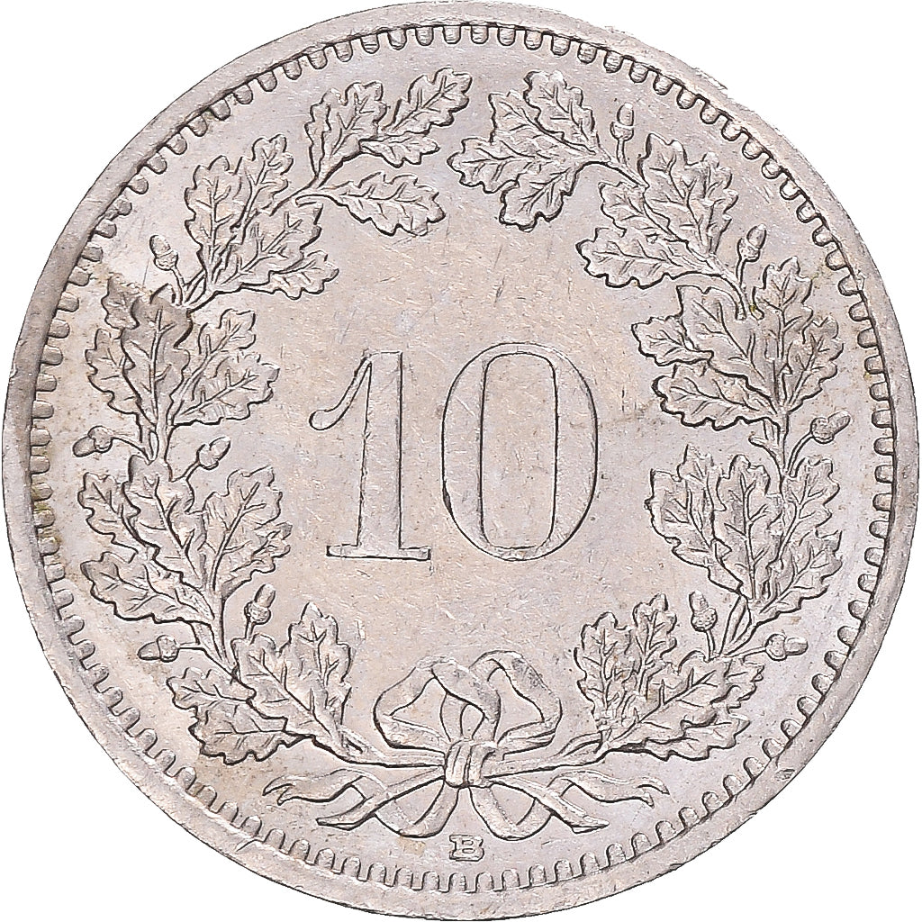 Münze, Schweiz, 10 Rappen, 1989