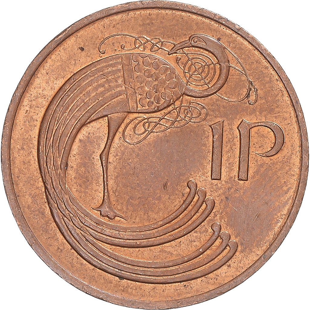 Moeda, Irlanda, Penny, 1986