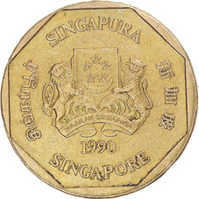 Munten, Singapur, Dollar, 1990