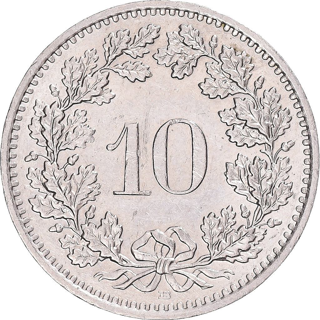 Münze, Schweiz, 10 Rappen, 1991