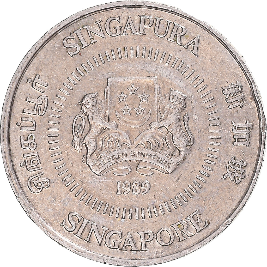Moneta, Singapore, 10 Cents, 1989