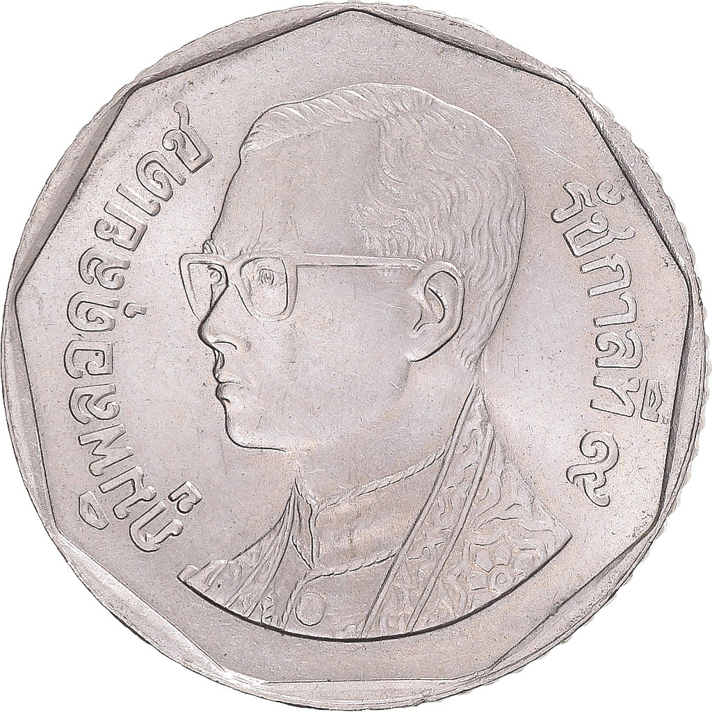 Moneda, Tailandia, 5 Baht, 1992