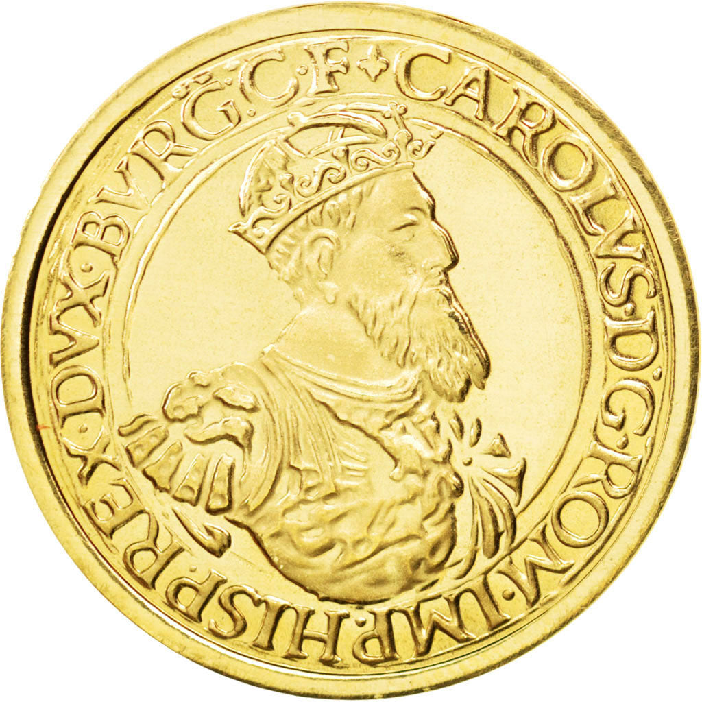 BELGIUM, 50 ECU, 1987, KM #167, MS(63), Gold, 23, 17.34