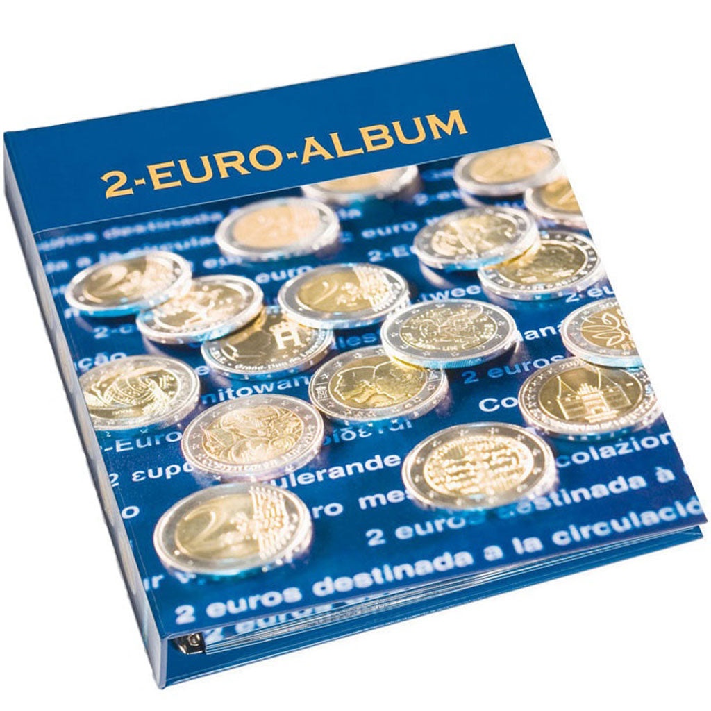 Album, Blue, Numis, 2 euro, part 5, with 8 pages, Leuchtturm:348089