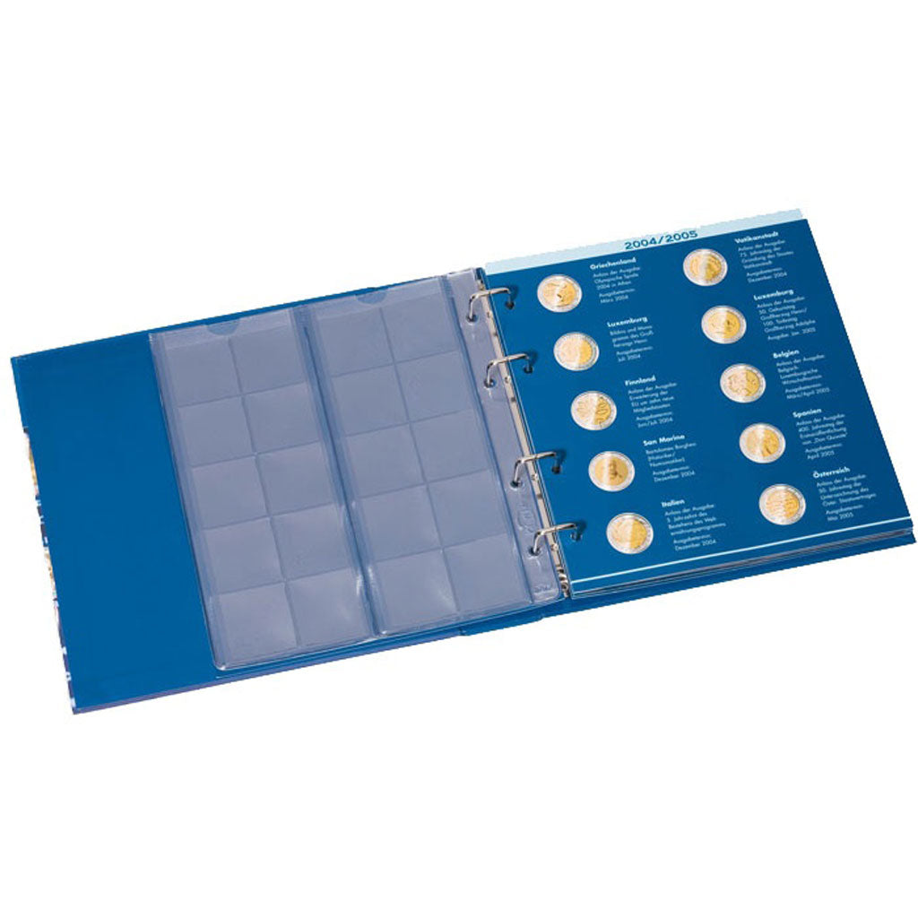 Album, Blue, Numis, 2 euro, part 5, with 8 pages, Leuchtturm:348089