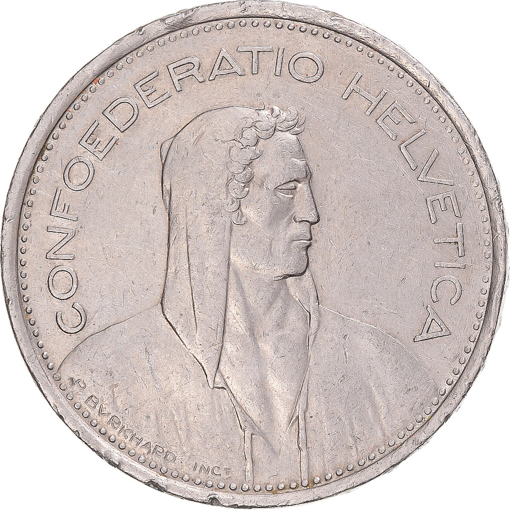 Moneta, Svizzera, 5 Francs, 1968
